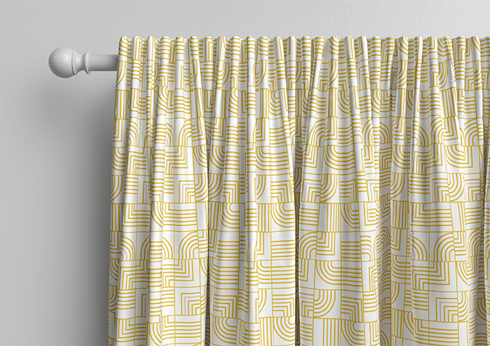Maze, Yellow - Made to Measure Curtains - Image 10